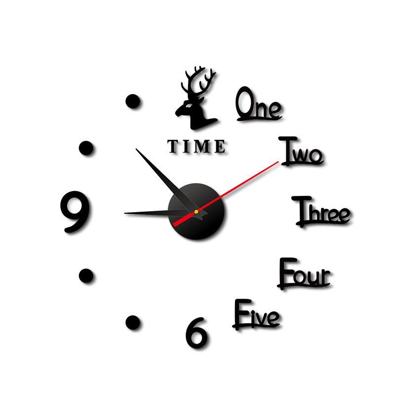 

Elk Clock DIY Fashion Simple Living Room Bedroom Silent Clock 40CM