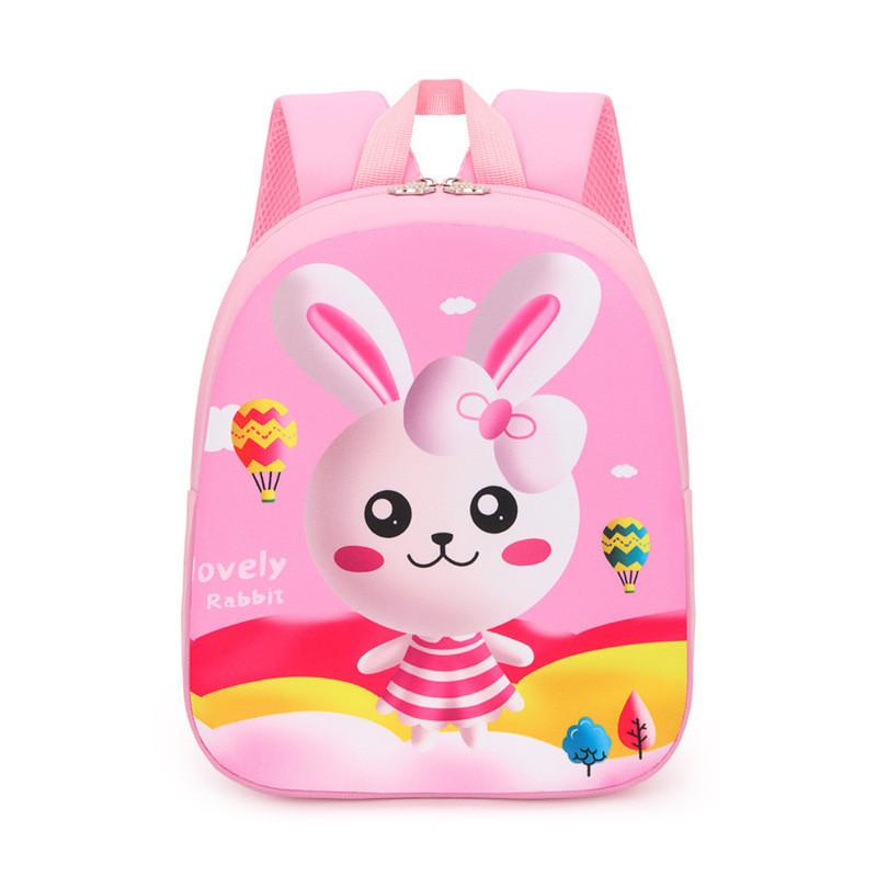Cute Pink Cat Nylon Backpack For Preschoolers Trendy And Breathable School Bag
