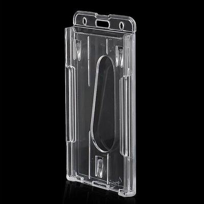Credit Card Holder Vertical Design Vertical Hard Plastic Transparent Double-sided Use Cutting Sleeve Cutting Ferrule Card Sets