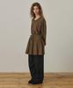 Belloel Banding Loose Dress Brown