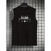 Men's Loose Fit Tank Top Polyester Casual Summer Sleeveless Shirt