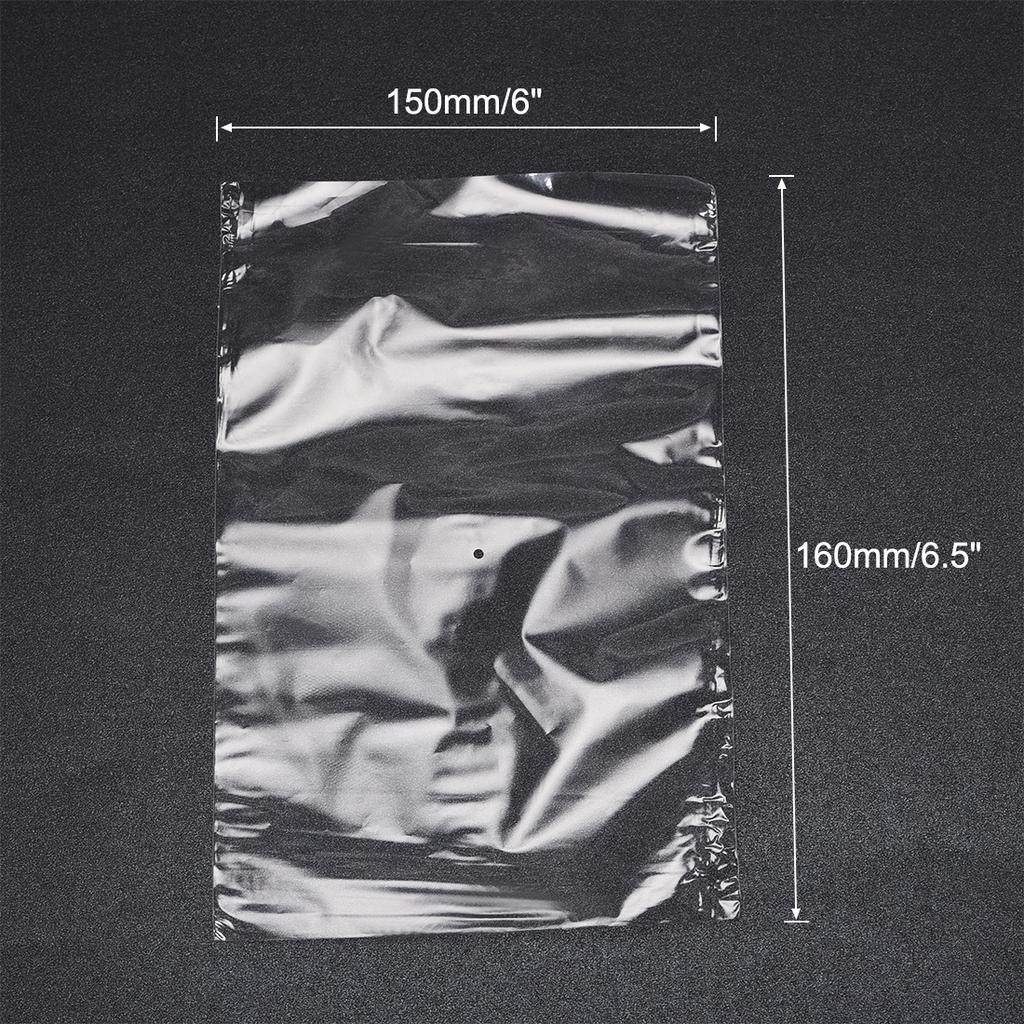 Shrink Wrap Bags, 6.5x6 Inch 200pcs Shrinkable Wrapping Packaging Bags Transparent Industrial Packaging Sealer Bags