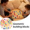 Kinder Kinder, Holz Zahlen Buchstaben Geometrische Formen Puzzle, Handheld Brettspiel Für Englisches Frühes Lernen Lernspiel Spielzeug Puzzlespielzeug T7j2