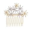 Snowflake Crystal Bridal Hair Comb - Elegant Updo Accessory & Christmas Gift