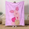 1ks Dětská deka s prasátkem Roztomilá deka s kreslenou postavičkou pro domácí dekoraci, přehoz na pohovku, venkovní použití, cestování
