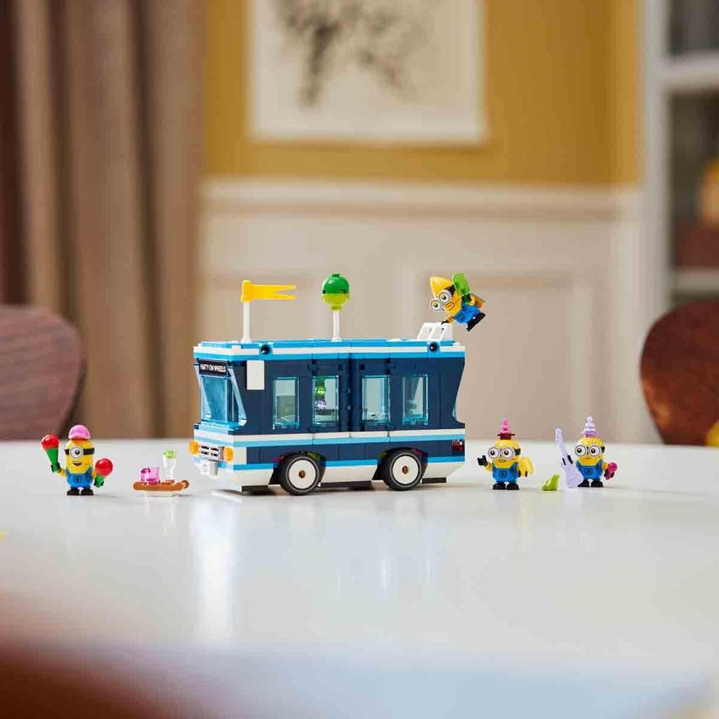 LEGO Minion Minion Music Party Bus Toy Present Birthday Block Christmas Girls Boys Children 7 Years Old 8 Years Old 9 Years Old Elementary School