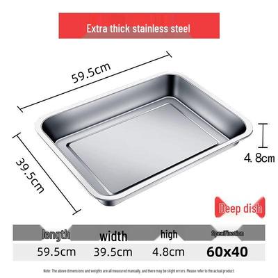 Wuhe Stainless Steel Deep Rectangular Tray