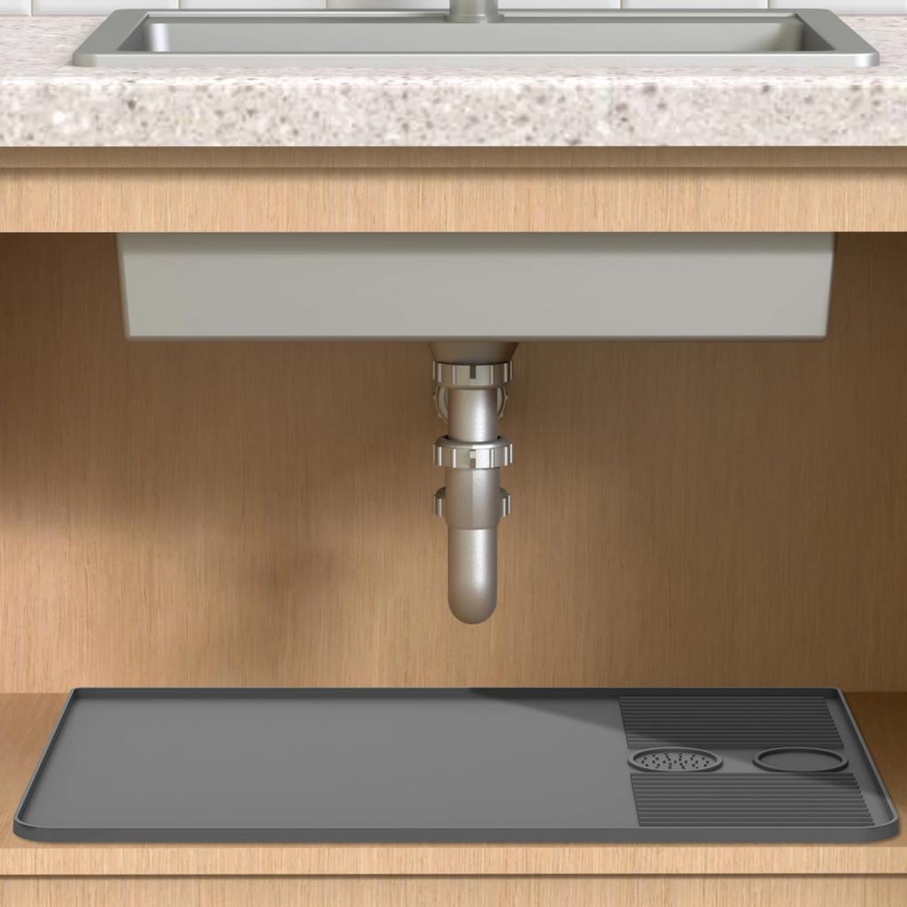 Silicone Coffee Mat with Raised Edges Nonslip Coffee Bar Mat Flexible Coffee Machine Mat Dishwasher Safe Coffee Counter Mat