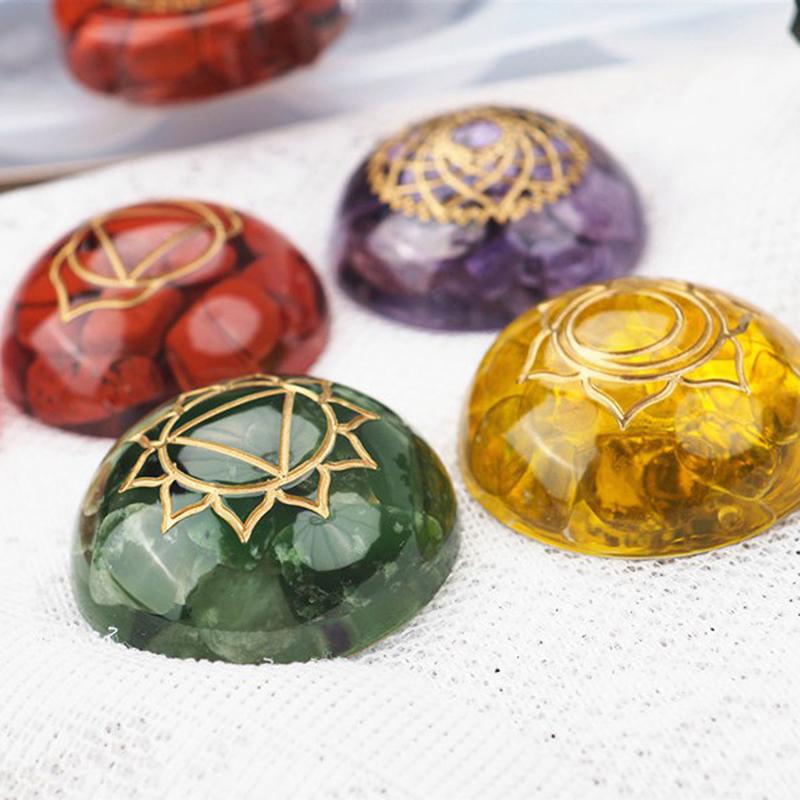 2 Stücke Silikon 7 Chakra Uv Harz Form Diy Handwerk Anhänger Schmuck Zubehör