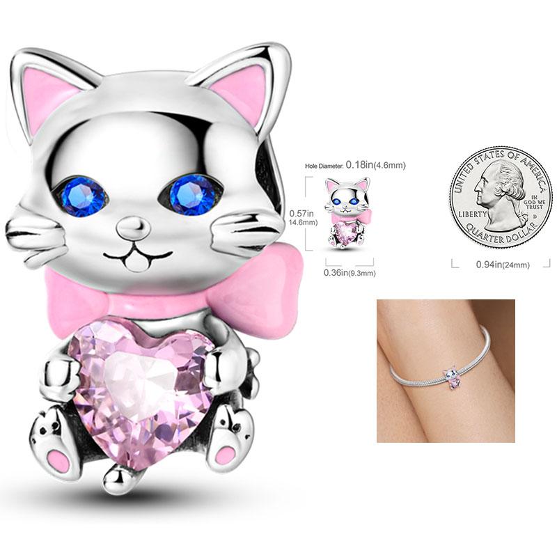 Copper Charms Penguin Unicorn Carousel Pendants Fit Original Pan Bracelet Beads Diy For Jewelry Making