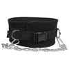 Pull-up & Weightlifting Waist Support Belt with Iron Chain for Strength Training