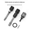 Electric Drill Bit Adapter: 1/2 to 1/4" Telescopic Wrench Extension Bar