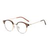 9381 Metal Frame Anti-Blue Glasses Eyebrow Frame Round Frame Glasses Literary Xiaoqing Can Be Matched With Myopia