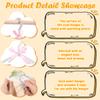 8Pcs Pearl Hanger with Clip Bow Tie Beads Kids Clothes Hanger Dress Wardrobe Closet Storage Dry Rack for Toddler Baby Girl Boy