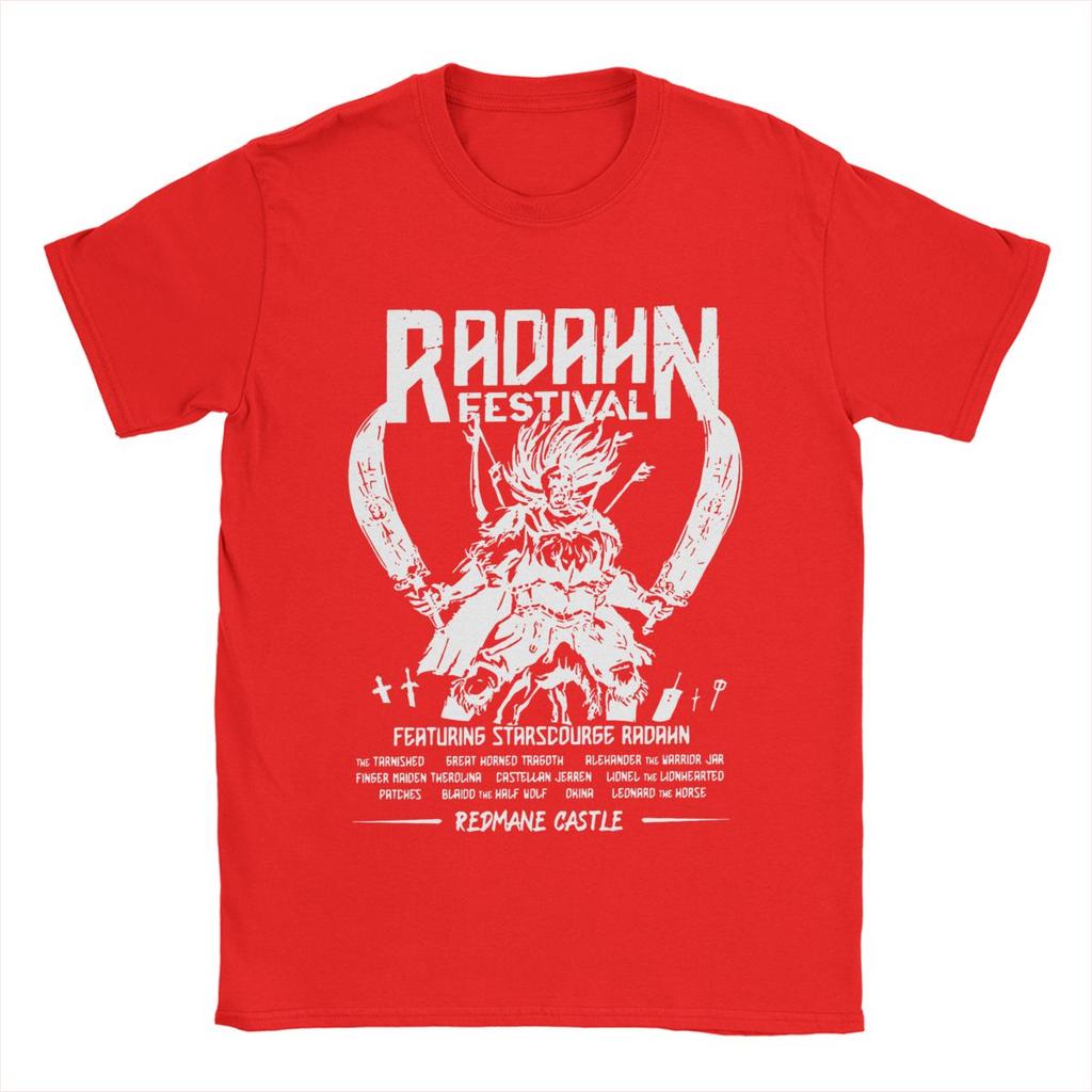 Men T-Shirts Elder Radahn Festival Leisure Cotton Tees Short Sleeve T Shirt Round Collar Clothes Summer