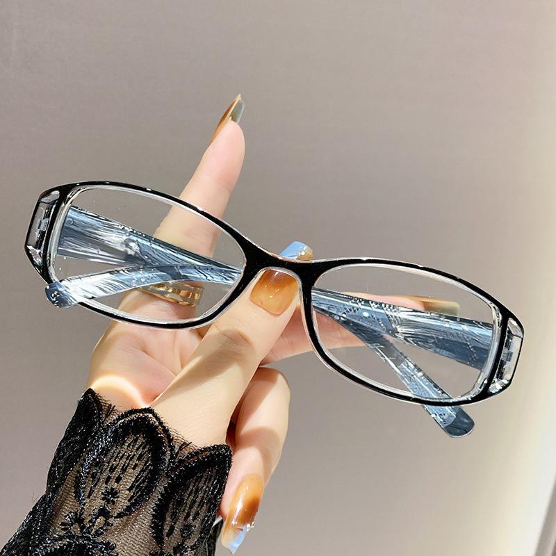 Elegant Women Reading Glasses Ultralight Pc Anti-Blue Light Small Square Frame Presbyopia Eyeglasses With+1.0+1.5+2.0+2.5...+4.0