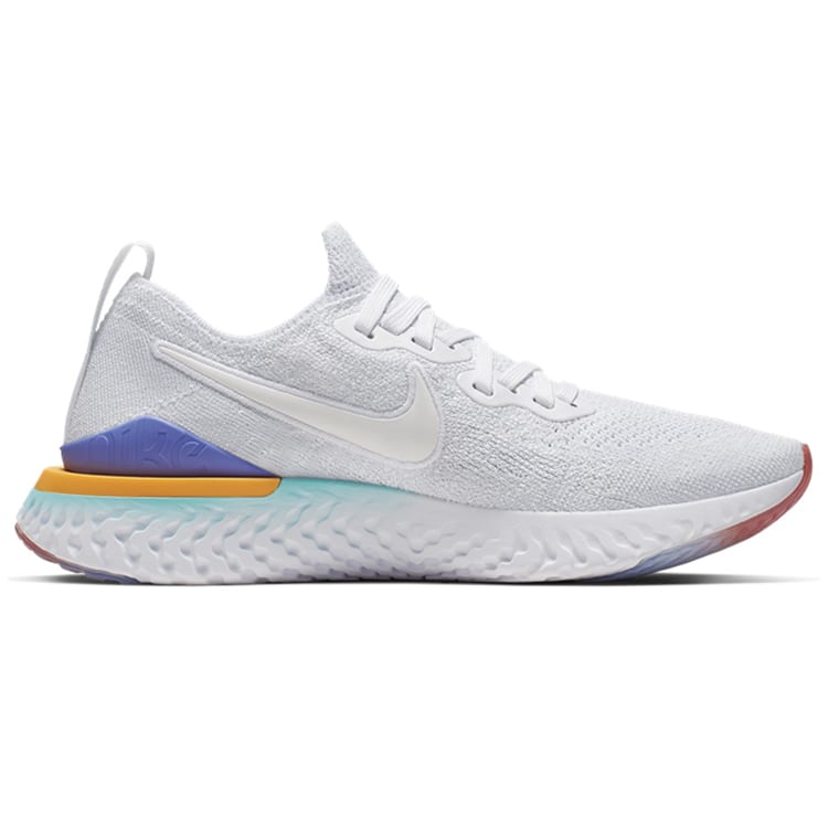 Nike Epic React Flyknit 2 Weiß Hyper Jade Ember Glow Damen BQ8927-104