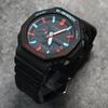 CASIO Men Liquid Crystal,Analog Dual Display Series Black Watch GA-2100-1A1(Watch3--)