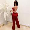 X3717 Sexy Jumpsuit: Gerade Hosen, Lässiger Chic für Europa & Amerika