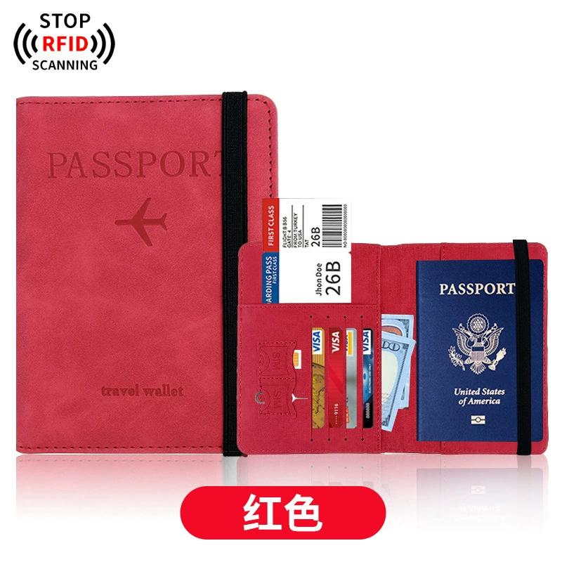

Женский Мужской RFID Винтажный Деловой Обложка для Паспорта Держатель RFID Блокировка Кожаный Чехол для Карт Обложка для Паспорта Кошелек Дорожные Аксессуары красный