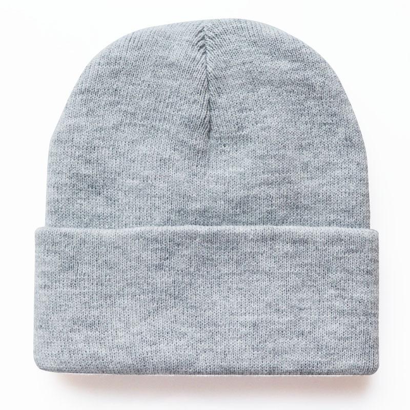 Multi Color Solid Color Knitted Hat, Woolen Hat, Brimless Pullover Hat, Rolled Edge Cold Weather Hat, Customizable