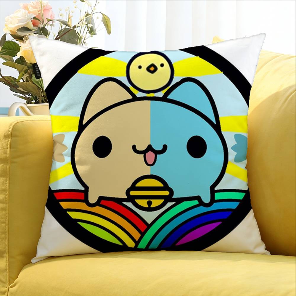 Anime B-Bugcat CapooS World Various Sizes Square Pillow Case For Car Home Bedchamber Decor