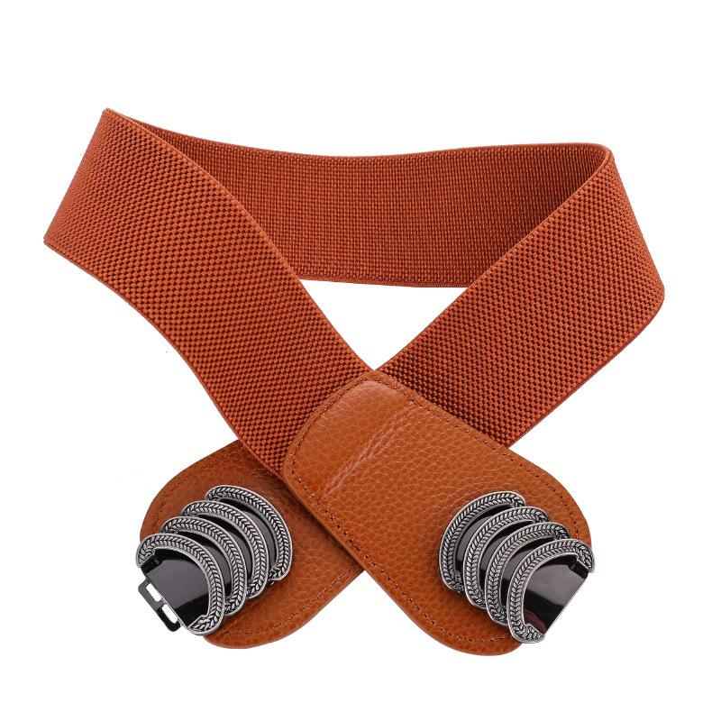

Meier First-layer cowhide women s wide waistband, elastic elastic decorative outwear shirt wide belt 80-100cm верблюд