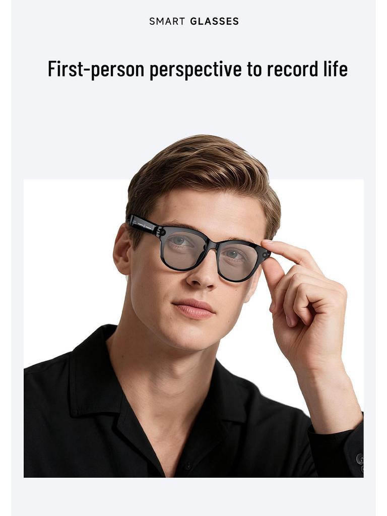 M89 Bluetooth Smart Glasses with 200W HD Camera, Image Recognition, Object Identification, and AI Translation.