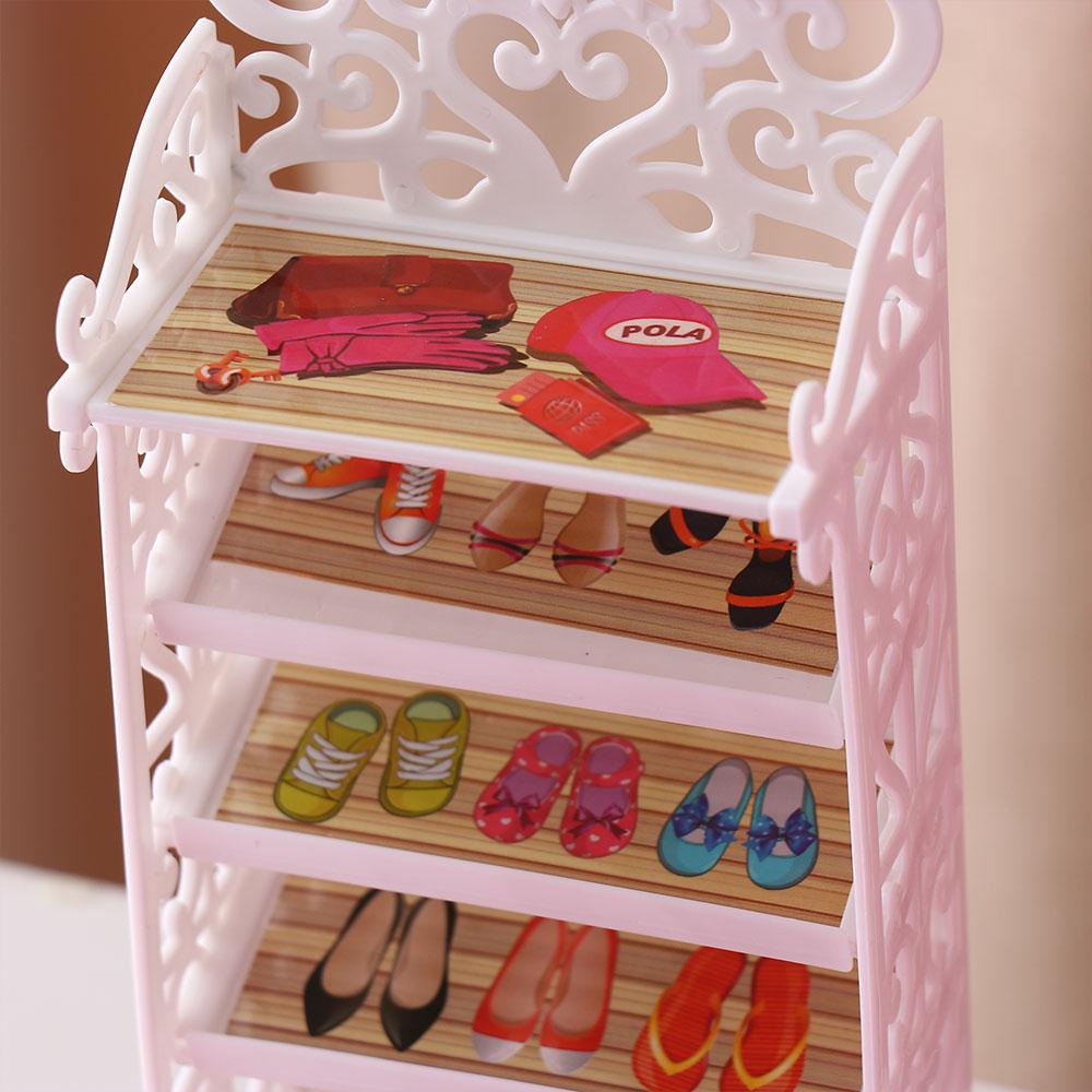 Accessories Bathtub/Swing Dollhouse Furniture For Dolls Wardrobe/Bed/Shoe Rack Miniature Furniture