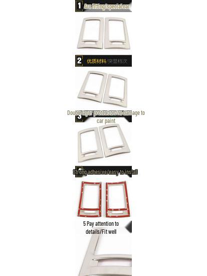 Bestune X80 Front Row Air Vent Decorative Frame - Stainless Steel Center Console Patch