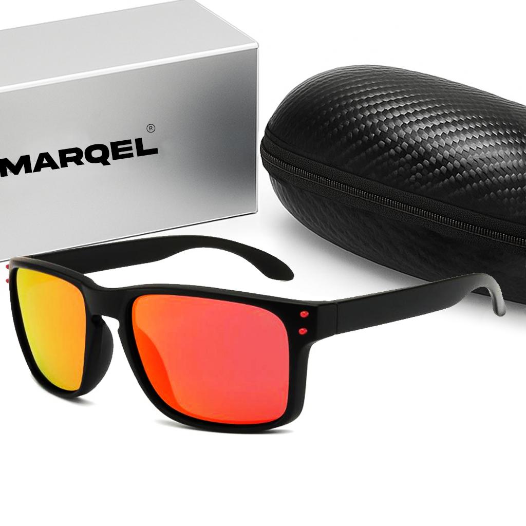 

Чоловічі поляризовані міські спортивні сонцезахисні окуляри MARQEL L1532 темно-червоний колір