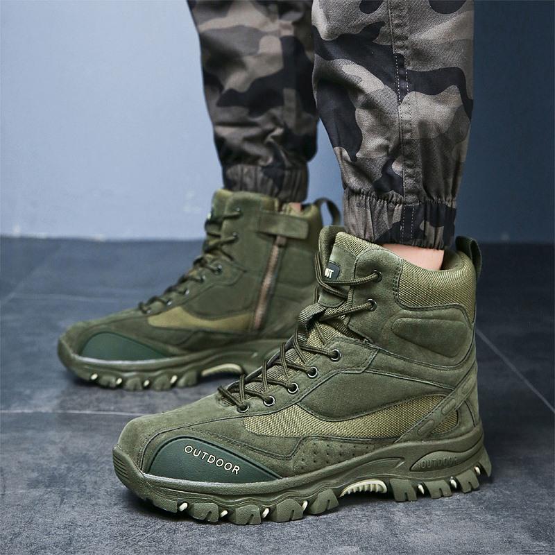 Winter Herrenstiefel Hohe Qualität Warmes Leder Herren Stiefeletten Herren Schneestiefel Freizeitschuhe für Männer Botas Arbeitsstiefel