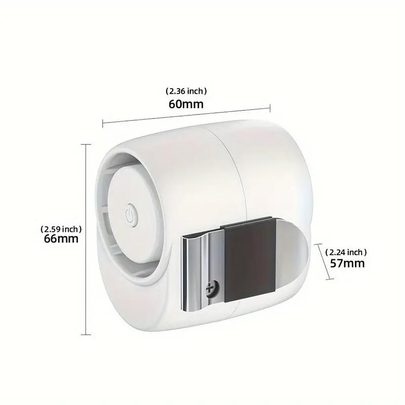 

Portable Mini Clip-On Fan - Ultra-Quiet, USB Rechargeable with 1200mAh Lithium Battery, Wearable Head & Neck, Ideal for Clot белый