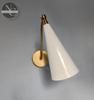 Brass Diabolo Wall Sconce: Mid Century Italian Plug In Lamp