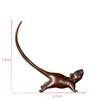 Miniatura de Rato de Cauda Longa Estilo Chinês Pet de Chá Vintage Ornamento de Rato de Cobre Puro Acessórios de Decoração para Casa