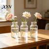 Stylish Table Centerpiece Small Vases for Flowers, Mini Clear Glass Bud Vases, Durable Practical Vase Flower Wedding Home Decor, Housewarming