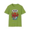 Unisex Softstyle T-Shirt Kraken In Teacup Funny Surreal Manga Style Creature