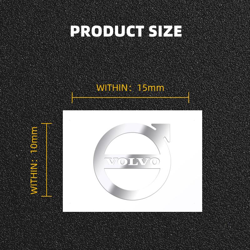 2/5/10pcs Car Logo 3D Metal Stickers Decorative Accessories For Volvo ES90 EC40 EX40 EM90 XC90 V90 V60 XC60 V40 S80 S60 S90 C4