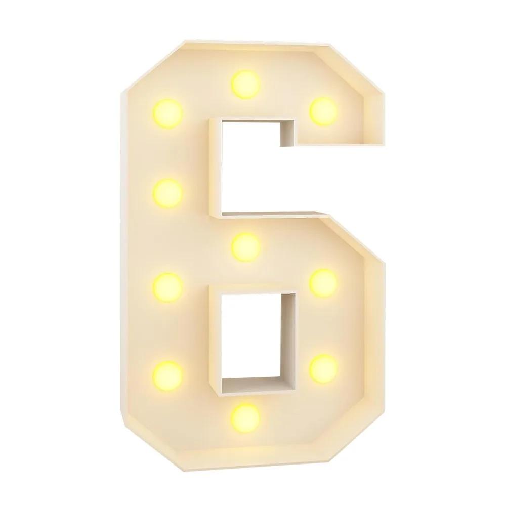 0-9 Numbers LED Light Balloon Light Up Balloons 91cm Balloon Filling Box LED Lighted Giant Numbers Lighted Marquee Numbers