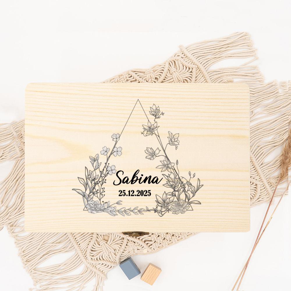 Personalized Keepsake Box,Personalized Engraved Gift Box, Couple's Custom Box, Memorial Gift Box, Wooden Storage Boxes