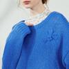 CHUYU 2026 Autumn Women's Wool-Blend 3D Flower Knit Sweater