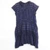 Haat Black and Purple Pleated Checkered Dress Dress 3 black/purpleUsed