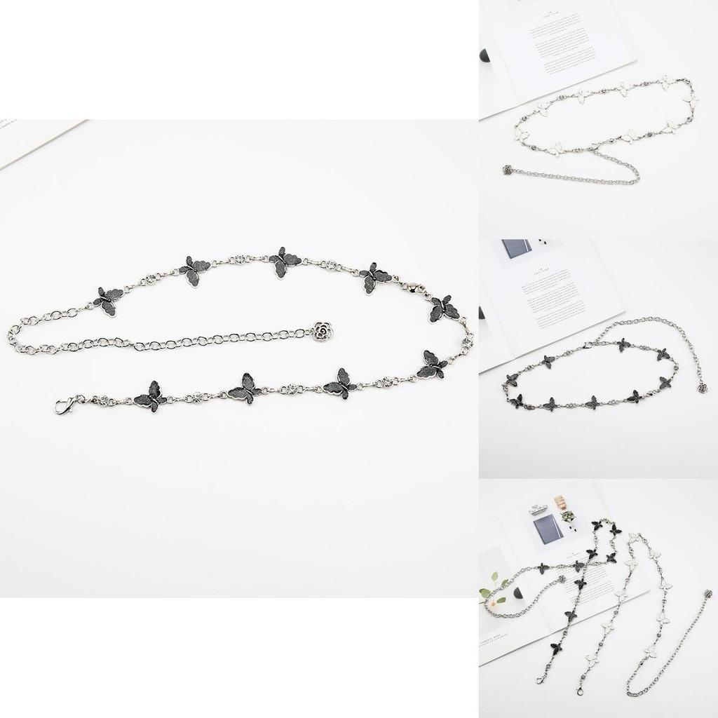 Fashion Metal Butterfly Design Women Waist Chain For Dress And Shirt Styling