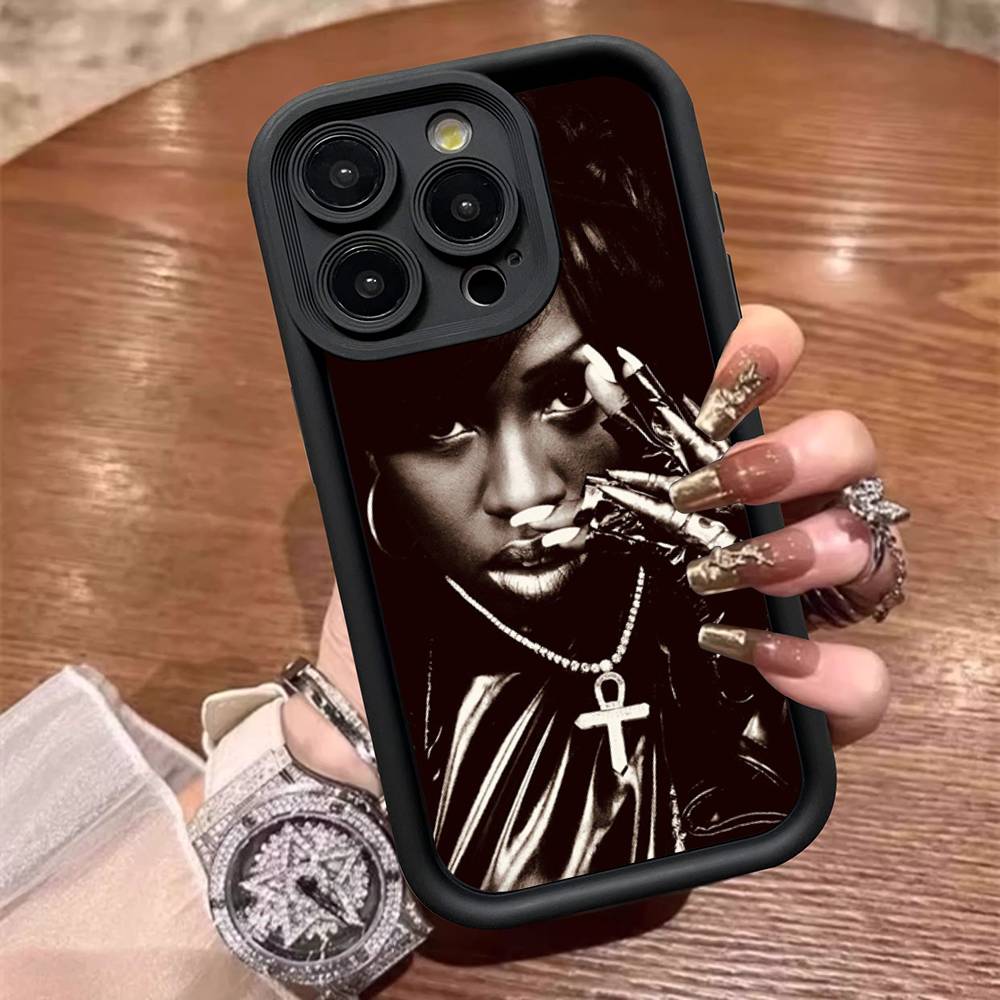 Rapper Missy E-Elliott For IPhone 17 15 13 12 11 14 Pro Max X XR XS 16 Plus Shockproof Candy Back Cover
