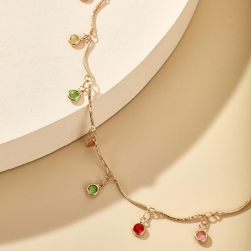 Colier Pandantiv Colorat cu Mărgele Stil Bohemian Trendy Pentru Femei Pandantive Lanț Claviculă Ciucure Coliere Bijuterii Handmade Cadou