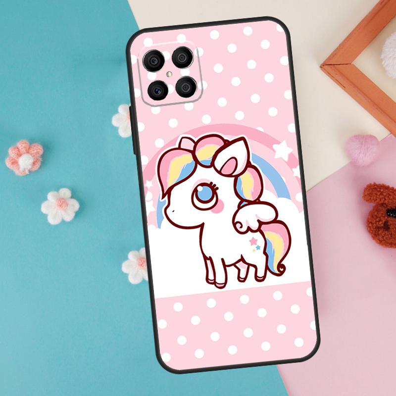 Cute Rainbow Unicorn Case For Honor Magic 7 5 6 Lite Pro Honor X8b X9b X9a X8a X8 X9 X9c 50 70 90 200 Lite Cover