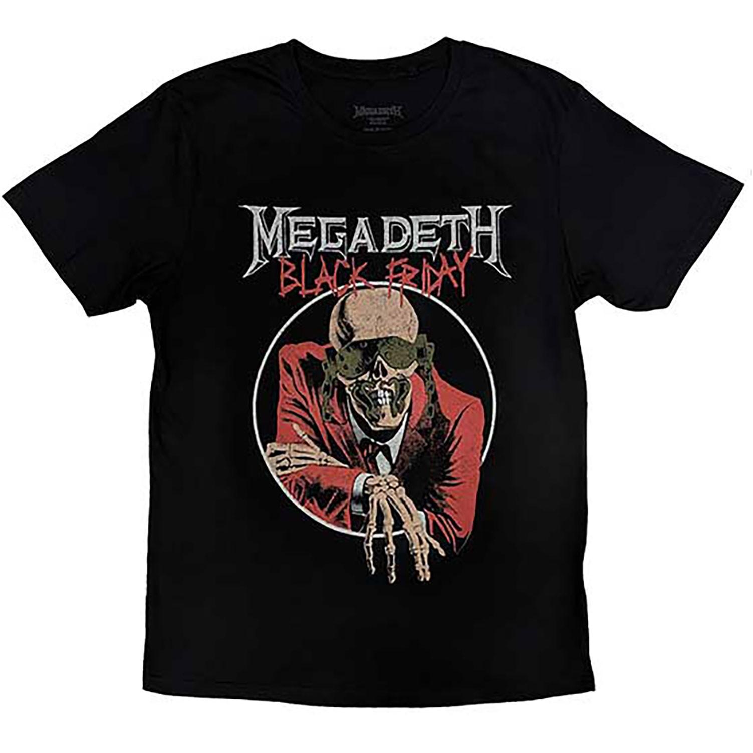 Men s Megadeth Black Friday T-shirt Large Black S