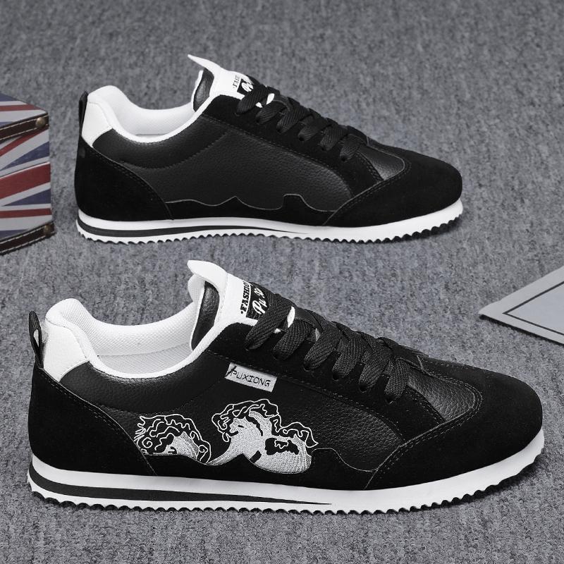 

Men s Casual Lace-Up Sneakers, Striped Design Skateboard Shoes, Provide Good Traction, Breathable and Comfortable 39