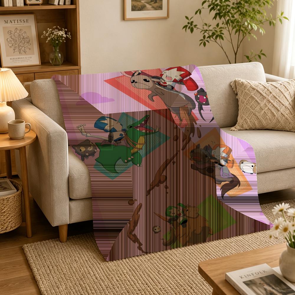 Game C-Castle Crashers Throw Blankets Soft Warm Flannel Blanket Bedding For Bed Living Room Home Sofa