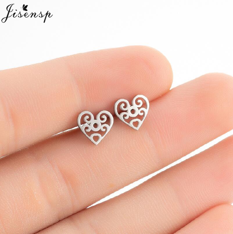 Ethnic Sun Totem Stud Earrings Personality Stainless Steel Heart Key Lock Arrow Earings for Women Geometric Jewelry Oorbellen